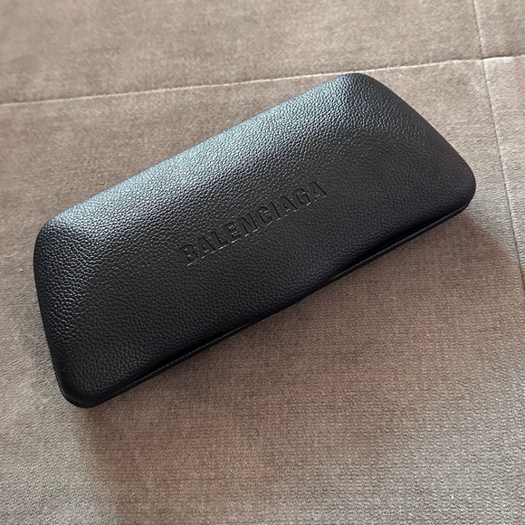 Balenciaga Leather Hardcover Sunglasses or Eyeglasses Case NEW - Picture 1 of 4